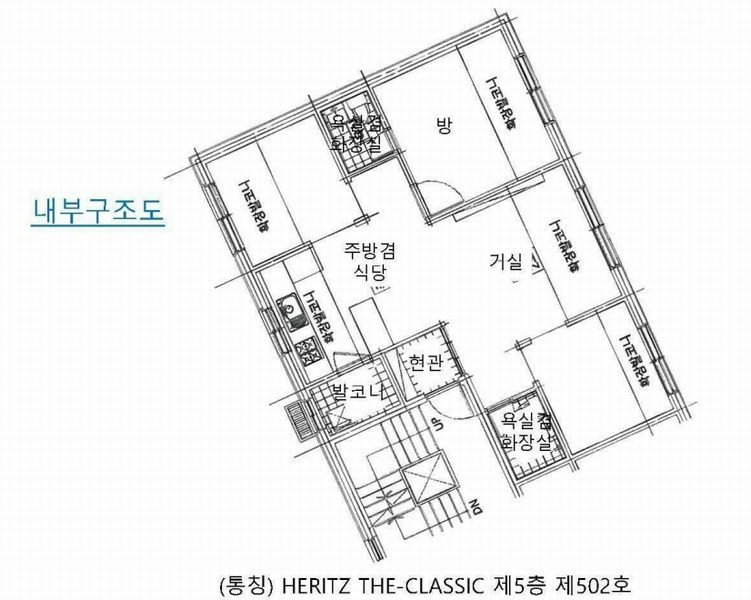 2024타경116263 서울특별시 중랑구 면목로92길 37, HERITZ THE-CLASSIC 5층 502호 다세대(빌라)[공급17평형] 경매 이미지