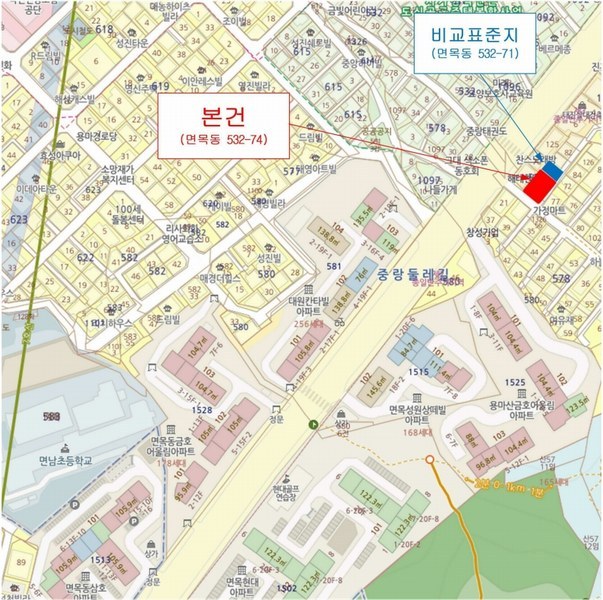 2024타경119668 서울특별시 중랑구 면목동 532-74 주택 경매 이미지