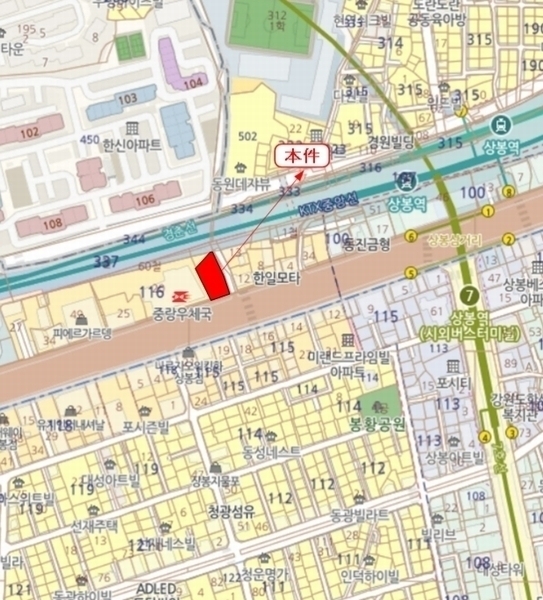 2024타경122244 서울특별시 중랑구 망우로 275, 로젠하임 지1층 비101호 근린상가 경매 이미지