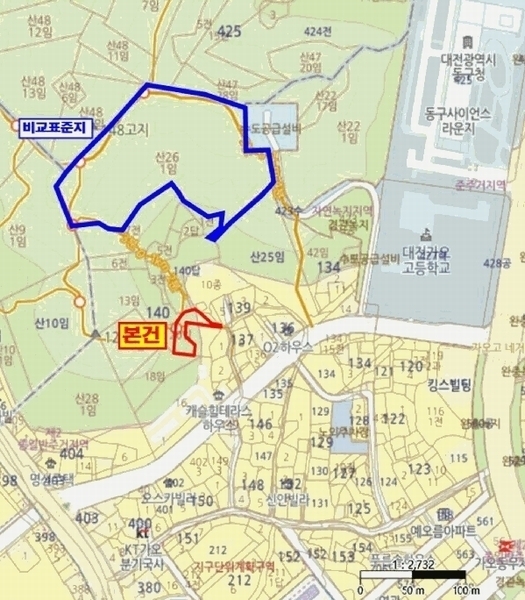 2025타경969 대전광역시 동구 가오동 140-20 임야 경매 이미지