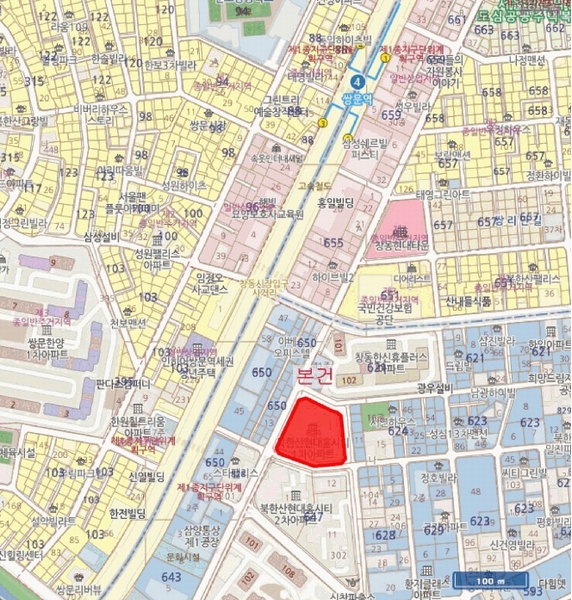 2025타경11556 서울특별시 도봉구 도봉로106길 23, 북한산현대홈시티 102동 3층 307호 오피스텔[계약28평형] 경매 이미지