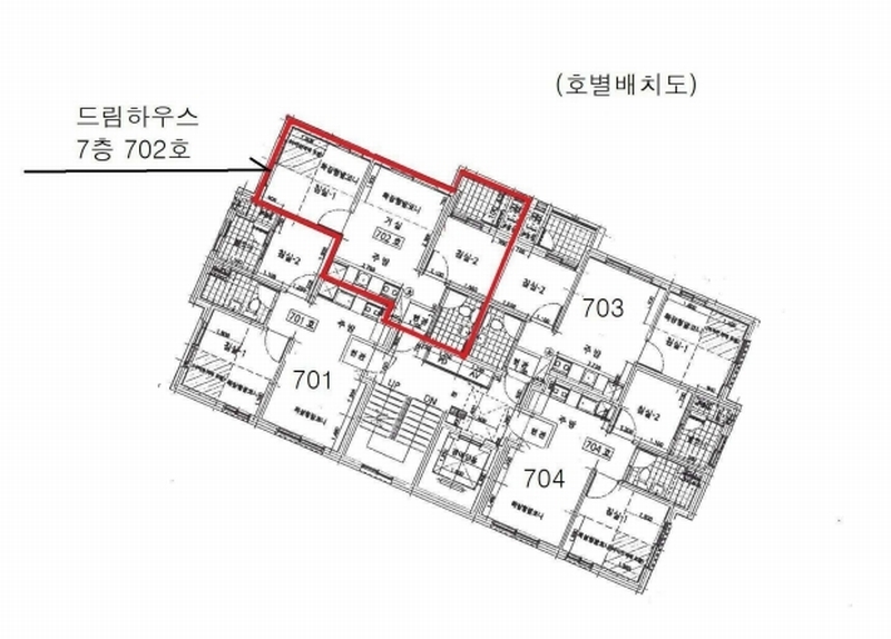 2025타경11958 서울특별시 중랑구 면목로 214, 드림하우스 7층 702호 다세대(빌라) 경매 이미지