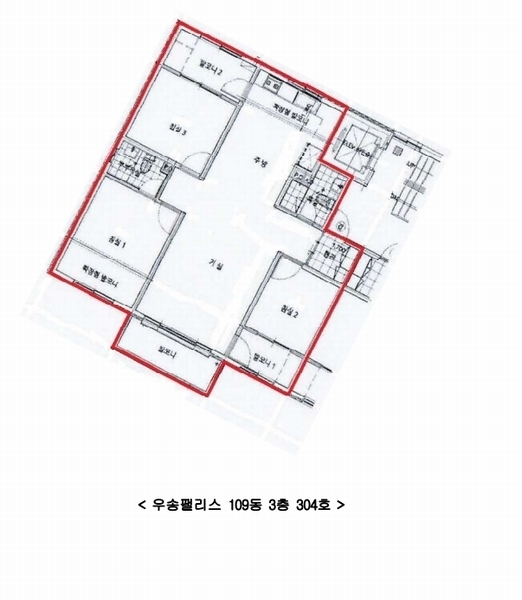 2025타경11967 충청남도 천안시 서북구 수청2길 24, 우송팰리스 109동 3층 304호 다세대(빌라) 경매 이미지