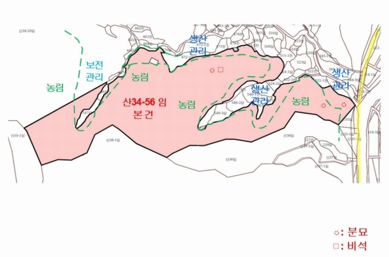 2025타경12247 충청남도 천안시 동남구 병천면 도원리 산34-56 임야 경매 이미지