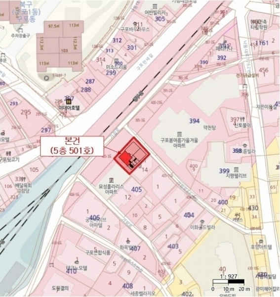 2024타경108935 부산광역시 북구 가람로 64, 웅진아름누리 5층 501호 오피스텔[계약23평형] 경매 이미지