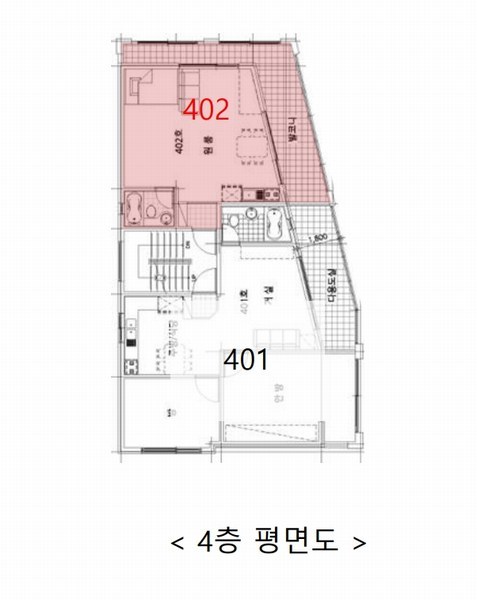 2024타경112100 서울특별시 도봉구 삼양로162가길 42-33, 엘지라인하우스 디동 4층 402호 다세대(빌라)[공급17평형] 경매 이미지