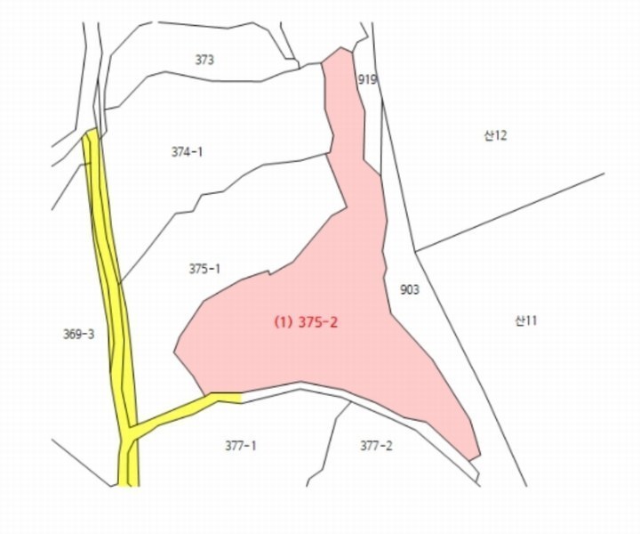 2024타경4516 경기도 포천시 관인면 사정리 375-2 농지 경매 이미지