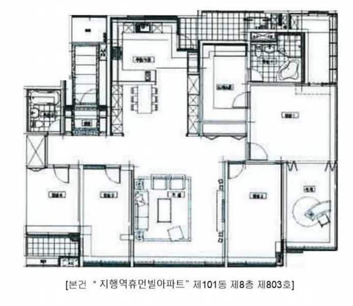 2025타경72389 경기도 동두천시 행선로 52, 지행역휴먼빌아파트 101동 8층 803호 아파트[공급54평형] 경매 이미지