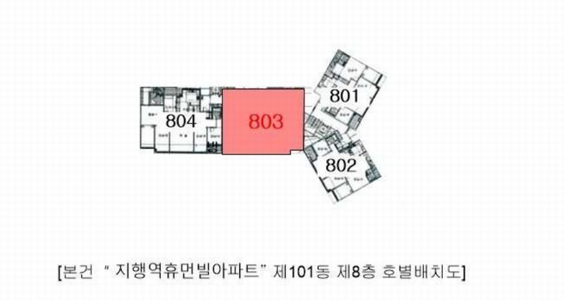 2025타경72389 경기도 동두천시 행선로 52, 지행역휴먼빌아파트 101동 8층 803호 아파트[공급54평형] 경매 이미지