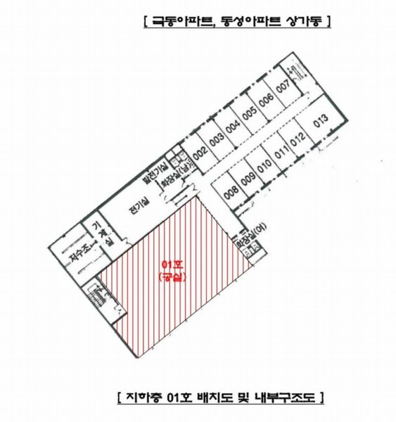 2025타경73136 경기도 의정부시 추동로 43경기도 의정부시 추○○○○, 극동아파트,동성아파트 상가동 지하층 01호극동아파○○ 근린상가 경매 이미지