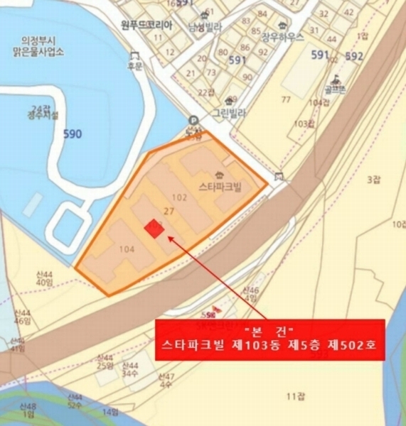 2024타경88569 경기도 의정부시 호국로 1049, 스타파크빌 103동 5층 502호 다세대(빌라)[공급27평형] 경매 이미지