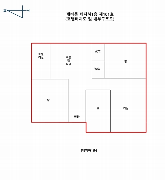 2024타경126087 서울특별시 종로구 평창26길 22, 다세대주택 비동 지하1층 101호 다세대(빌라)[공급28평형] 경매 이미지