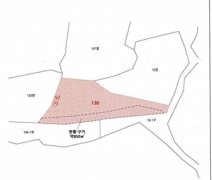 2025타경4346 경기도 포천시 영북면 대회산리 130 농지 경매 이미지