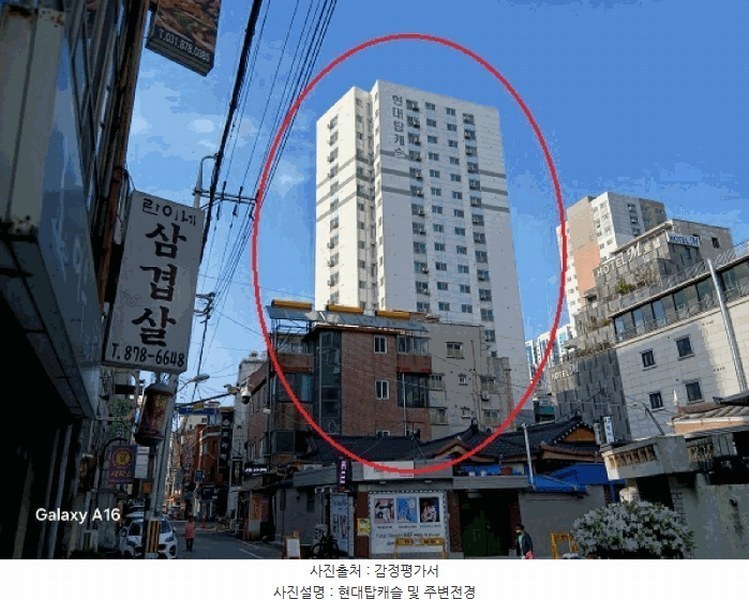 2025타경72122 경기도 의정부시 시민로122번길 59-7, 현대탑캐슬 13층 1302호 오피스텔[계약18평형] 경매 이미지