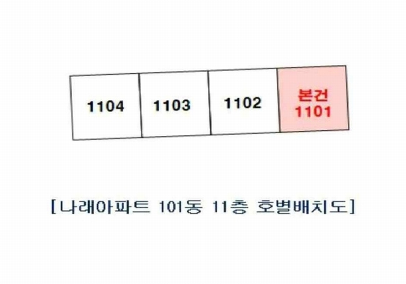 2025타경72153 경기도 양주시 부흥로 2162, 나래아파트 101동 11층 1101호 아파트[공급24평형] 경매 이미지