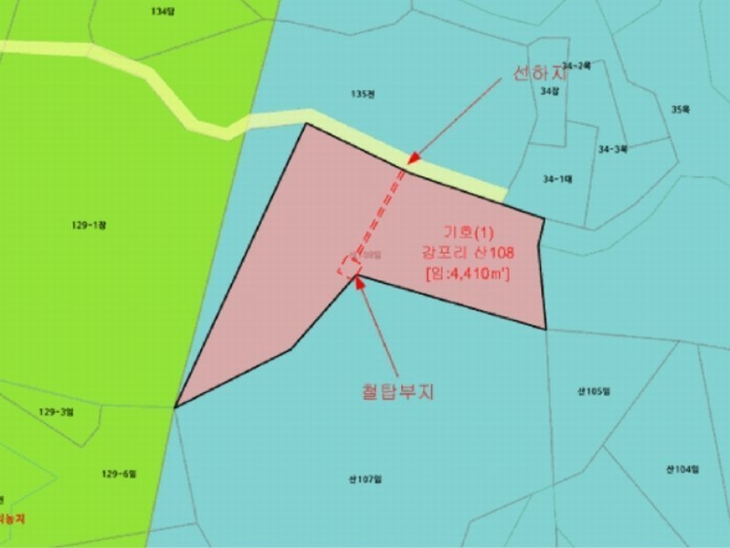 2025타경72658 강원특별자치도 철원군 갈말읍 강포리 산108 임야 경매 이미지