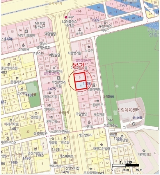 2025타경102109 서울특별시 관악구 난곡로 298, 더위일관악파크뷰 5층 504호 오피스텔 경매 이미지