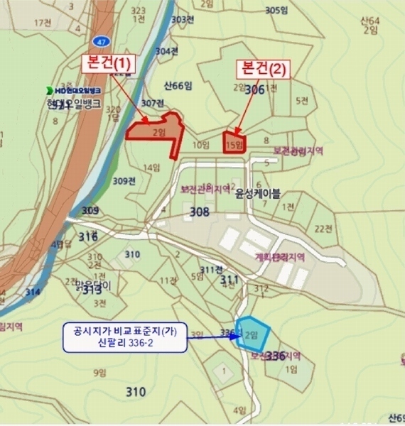 2025타경73623 경기도 포천시 내촌면 신팔리 308-2 임야 경매 이미지