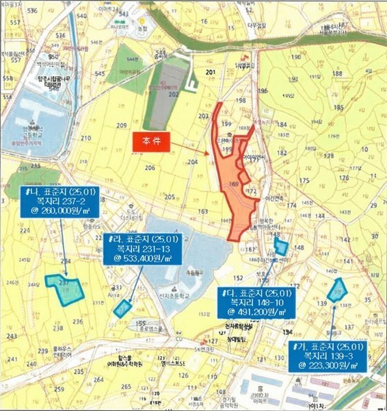 2025타경70008 경기도 양주시 백석읍 복지리 169-1 임야 경매 이미지