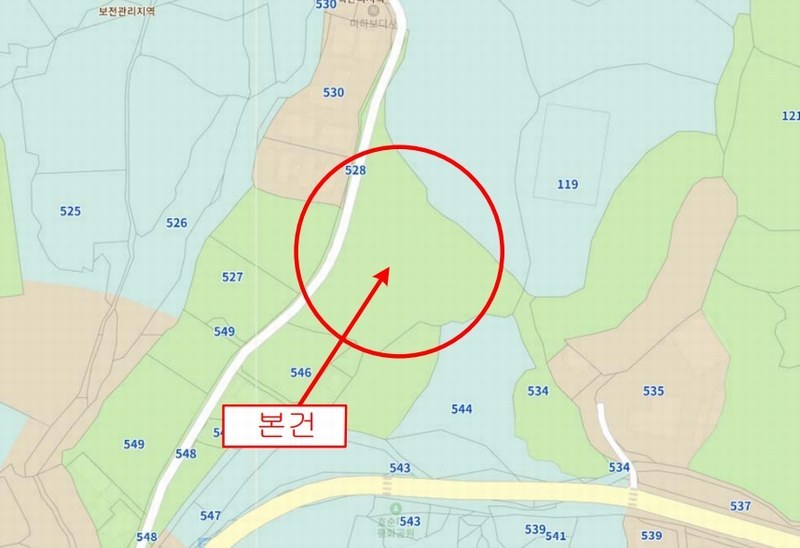 2024타경3933 경기도 양주시 광적면 효촌리 528 농지 경매 이미지