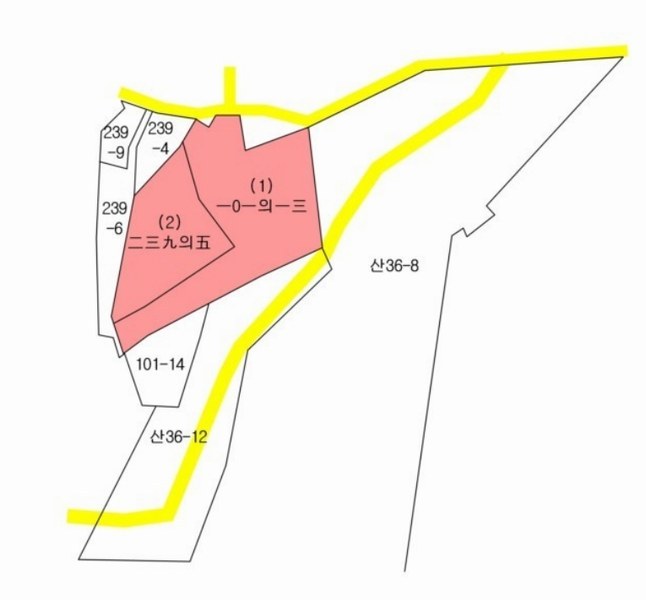 2025타경2593 충청북도 보은군 산외면 원평리 101-13 농지 경매 이미지