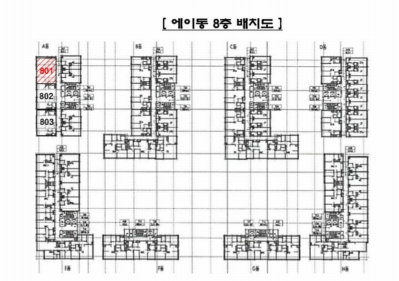 2025타경72039 경기도 의정부시 민락로 195, 민락2지구중흥에스-클래스트와이스 8층 에이-801호 오피스텔[계약50평형] 경매 이미지