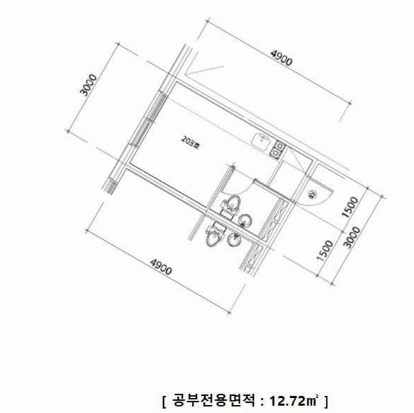 2025타경102405 서울특별시 동작구 매봉로 25, 더포레스트 2층 203호 오피스텔 경매 이미지