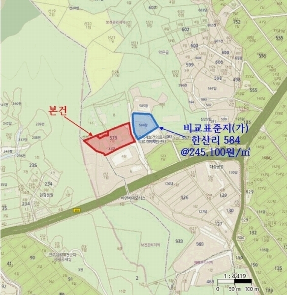 2024타경72328 경기도 양주시 남면 한산리 579-7 공장 경매 이미지