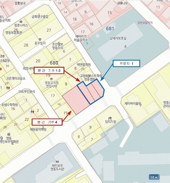 2025타경61 충청북도 영동군 영동읍 계산리 680-11 근린시설 경매 이미지