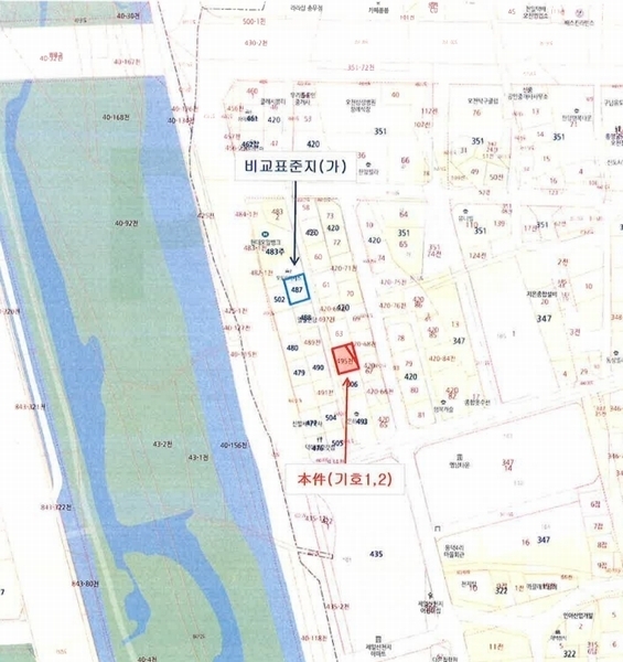 2025타경3626 경상북도 포항시 남구 오천읍 용덕리 420-64 하천 경매 이미지