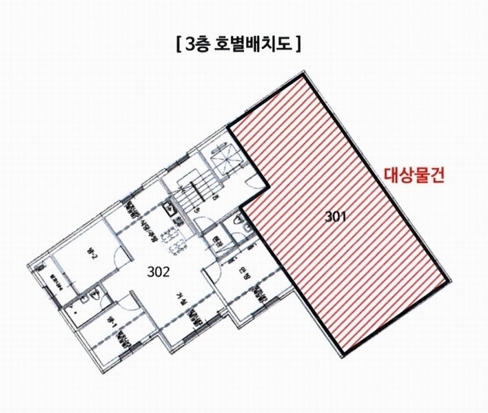 2025타경72523 경기도 포천시 삼육사로 2230-8, 월드에스클래스2차 206동 3층 301호 다세대(빌라) 경매 이미지