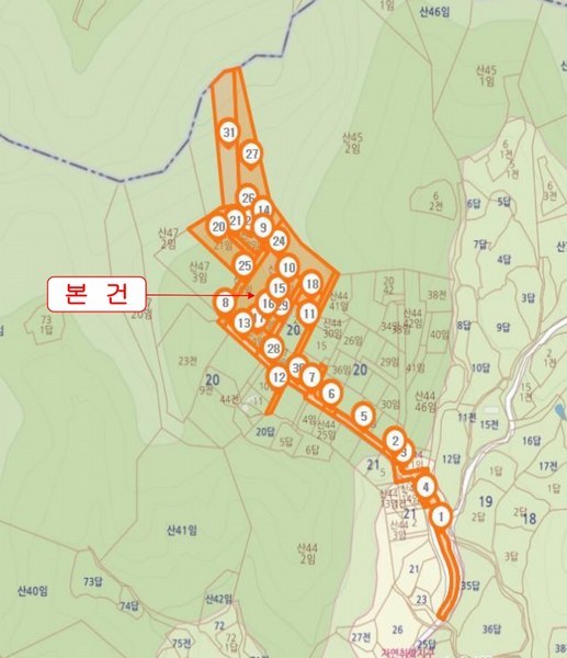 2025타경2647 충청북도 청주시 서원구 남이면 문동리 21-6 임야 경매 이미지