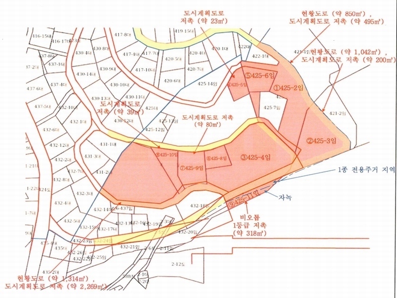 2020타경107804 서울특별시 종로구 평창동 425-2 임야 경매 이미지