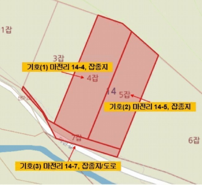 2025타경72482 경기도 포천시 가산면 마전리 14-4 잡종지 경매 이미지
