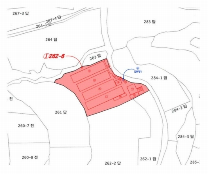 2025타경1675 경기도 양주시 장흥면 삼하리 262-6 농지 경매 이미지