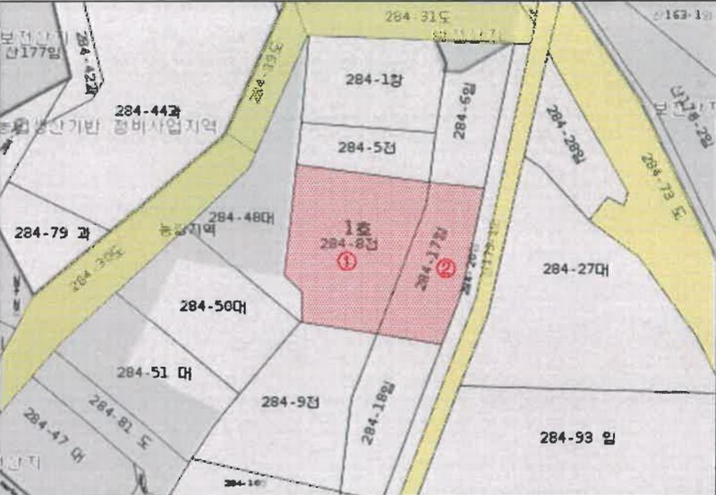 2025타경910 울산광역시 울주군 두동면 구미리 284-8 농지 경매 이미지