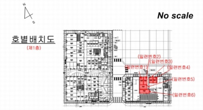 2024타경9231 경기도 고양시 일산서구 중앙로 1425, 주엽역삼부르네상스 나동 1층 105호외5개호 근린상가 경매 이미지
