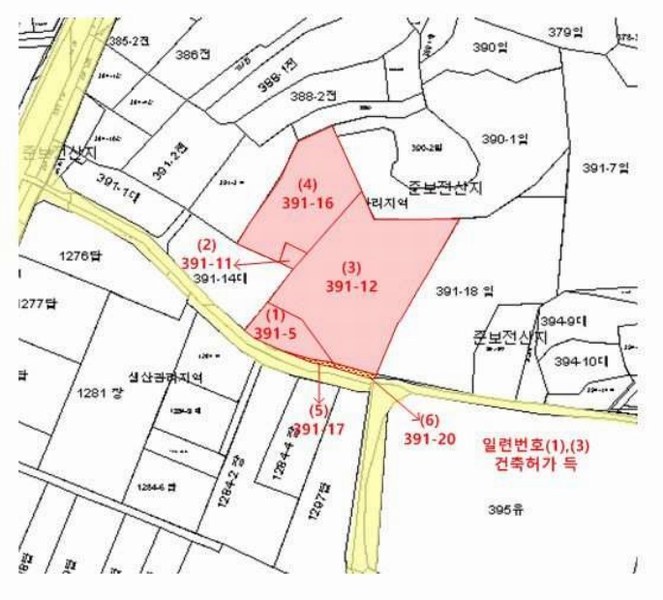 2024타경87705 경기도 파주시 파주읍 봉암리 391-5 임야 경매 이미지