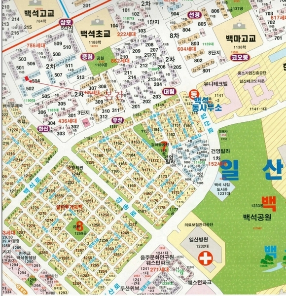 2025타경5458 경기도 고양시 일산동구 백석동 1190 아파트[공급23평형] 경매 이미지