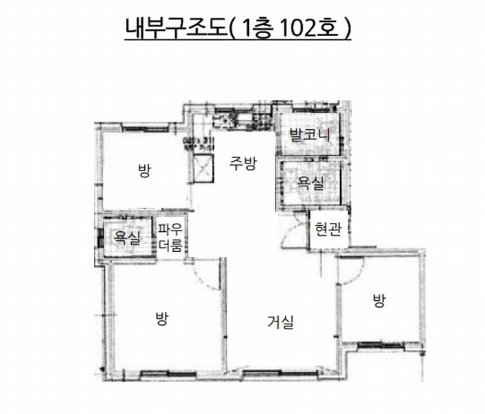 2025타경63375 경기도 파주시 혜음로 1058-1, 광탄신산리우리가 101동 1층 102호 다세대(빌라)[공급22평형] 경매 이미지