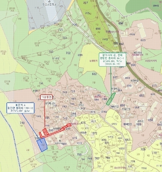 2025타경63719 경기도 파주시 광탄면 용미리 740-8 공장 경매 이미지