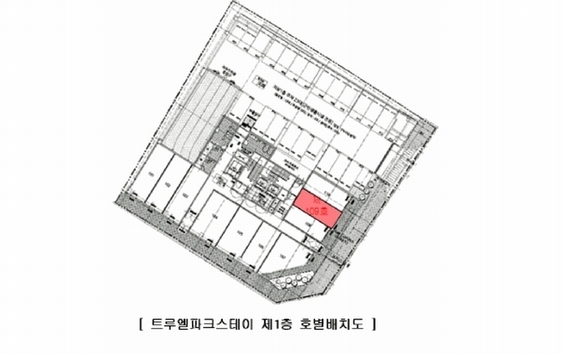 2025타경64149 경기도 고양시 일산동구 중앙로1275번길 60-17, 트루엘파크스테이 1층 109호 근린상가 경매 이미지