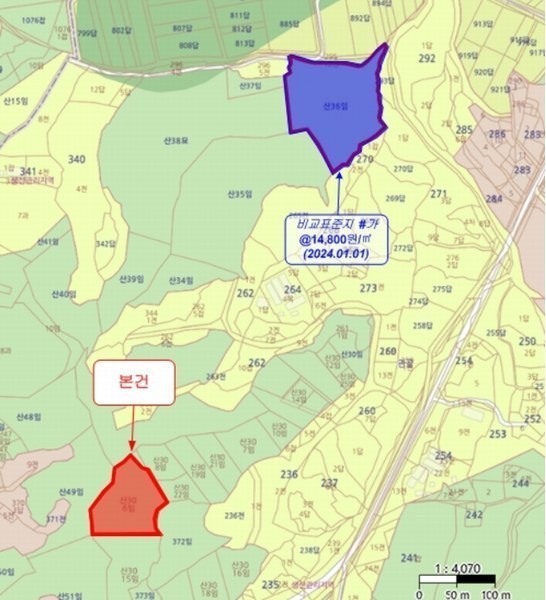 2024타경9521 경기도 파주시 적성면 구읍리 산30-6 임야 경매 이미지