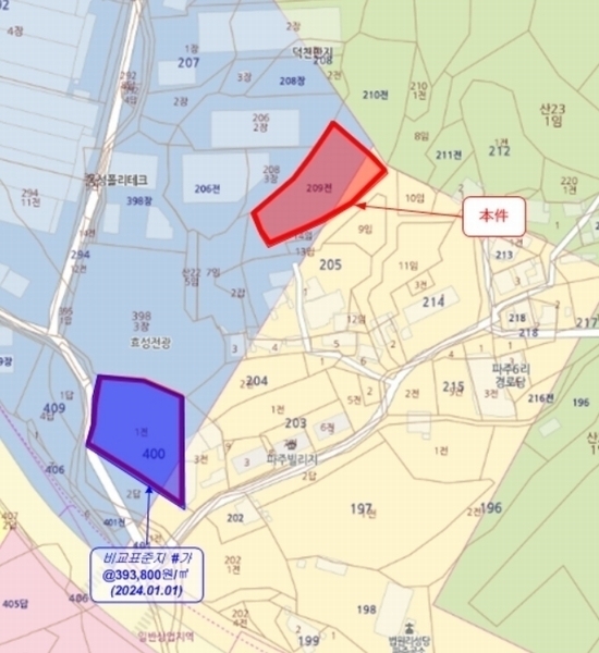 2024타경85617 경기도 파주시 파주읍 파주리 209 농지 경매 이미지