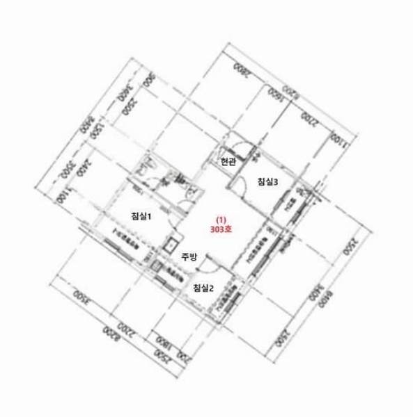 2025타경2336 경기도 파주시 주라위길 136-2, 펜타빌2 3층 303호 다세대(빌라) 경매 이미지