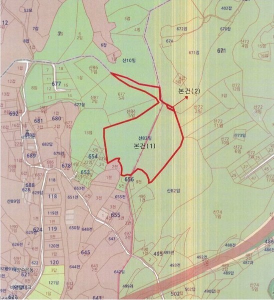 2025타경62418 경기도 파주시 문산읍 당동리 산83 임야 경매 이미지