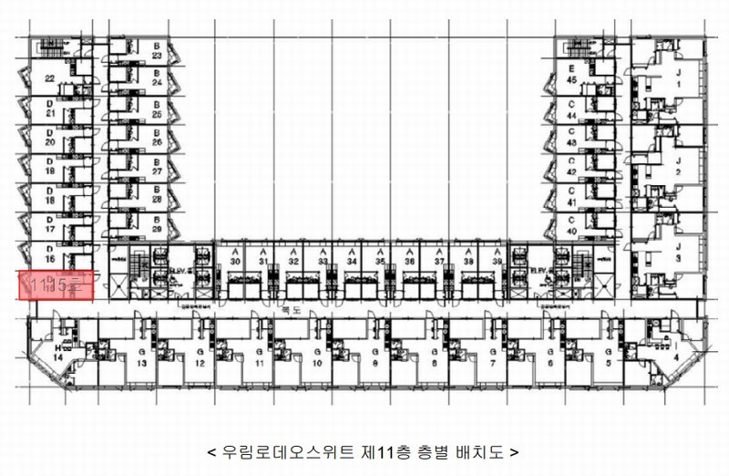2025타경63750 경기도 고양시 일산동구 중앙로1275번길 38-10, 우림로데오스위트 11층 1115호 오피스텔[계약18평형] 경매 이미지
