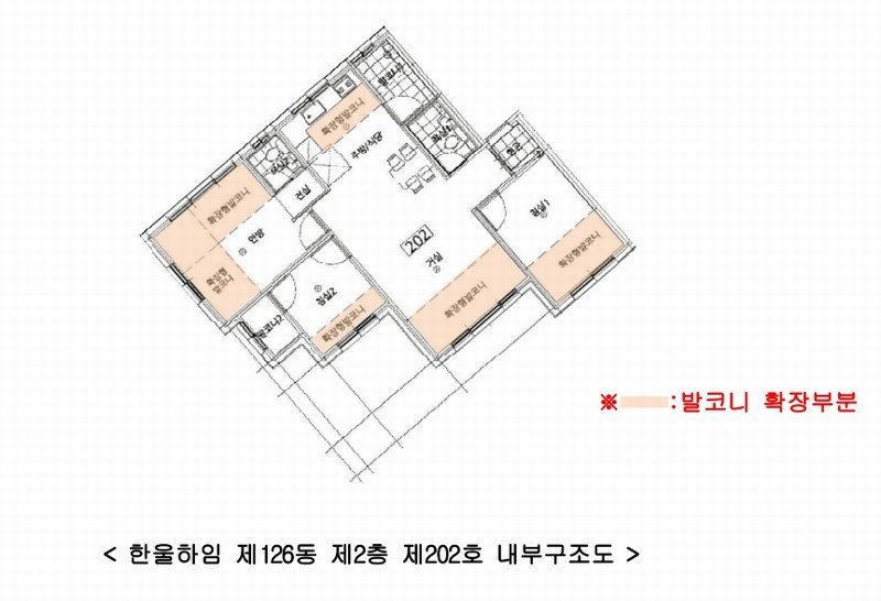 2025타경64055 경기도 고양시 일산동구 동국로223번길 61-3, 한울하임 126동 2층 202호 다세대(빌라)[공급19평형] 경매 이미지