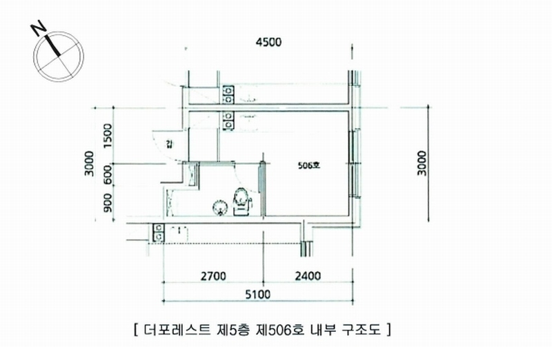 2025타경102408 서울특별시 동작구 매봉로 25, 더포레스트 5층 506호 오피스텔 경매 이미지