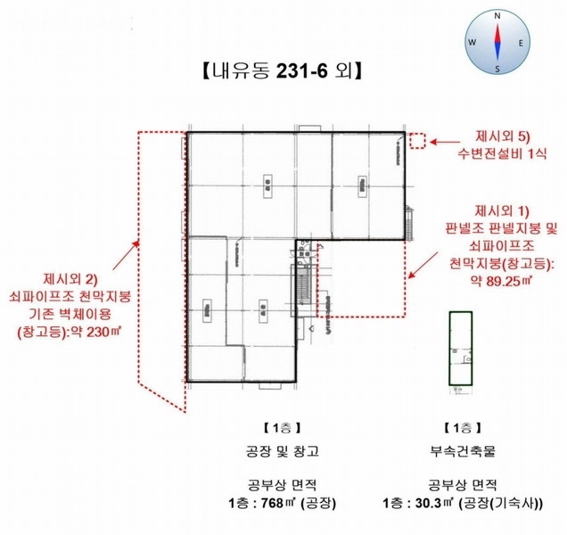 2024타경8931 경기도 고양시 덕양구 내유동 231-6 공장 경매 이미지